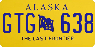AK license plate GTG638
