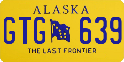 AK license plate GTG639