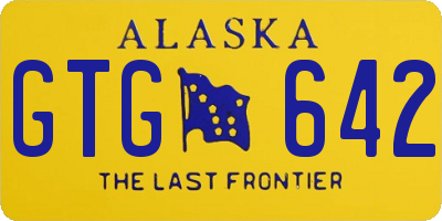 AK license plate GTG642