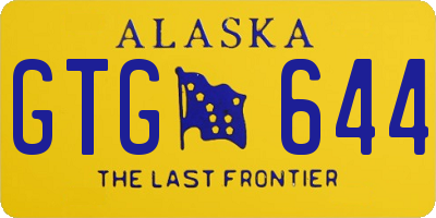 AK license plate GTG644