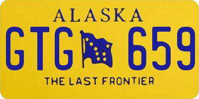 AK license plate GTG659