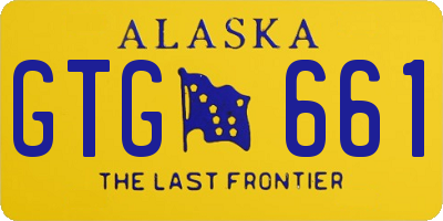 AK license plate GTG661