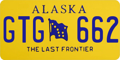 AK license plate GTG662