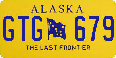 AK license plate GTG679