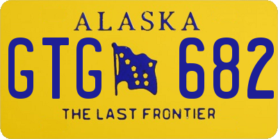 AK license plate GTG682