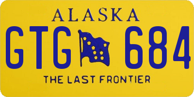 AK license plate GTG684