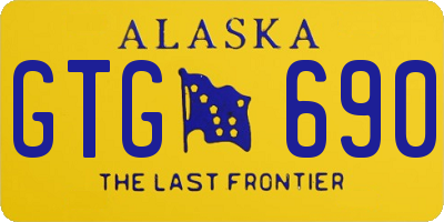 AK license plate GTG690