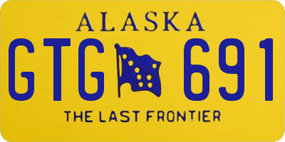 AK license plate GTG691