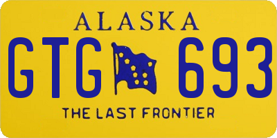 AK license plate GTG693