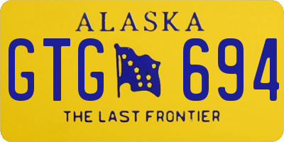 AK license plate GTG694
