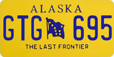 AK license plate GTG695