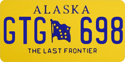 AK license plate GTG698