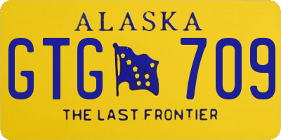 AK license plate GTG709