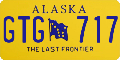 AK license plate GTG717