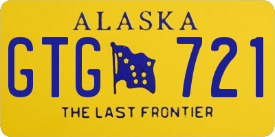 AK license plate GTG721