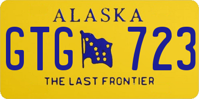 AK license plate GTG723