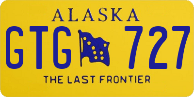 AK license plate GTG727