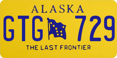 AK license plate GTG729