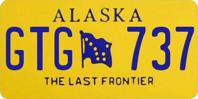 AK license plate GTG737