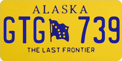 AK license plate GTG739