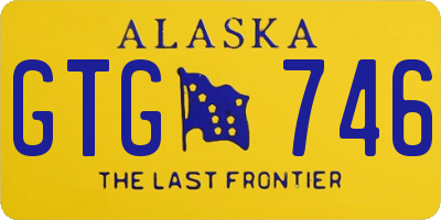 AK license plate GTG746