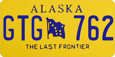 AK license plate GTG762