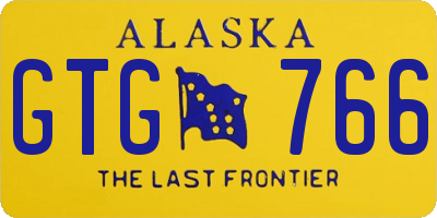 AK license plate GTG766