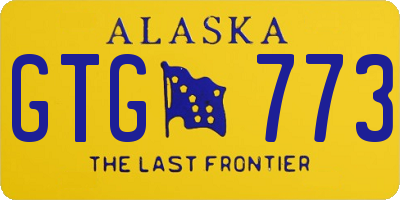 AK license plate GTG773