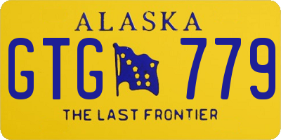 AK license plate GTG779