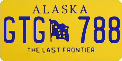 AK license plate GTG788