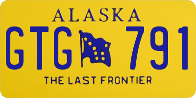 AK license plate GTG791