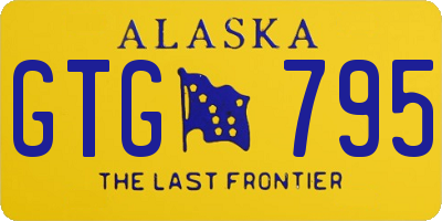 AK license plate GTG795