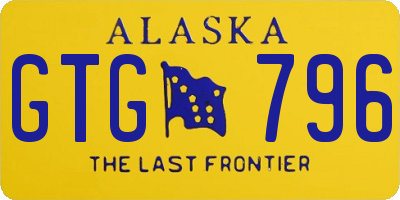 AK license plate GTG796