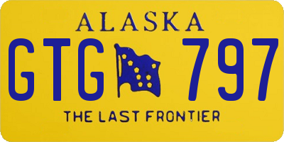 AK license plate GTG797