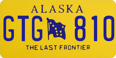 AK license plate GTG810