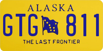 AK license plate GTG811