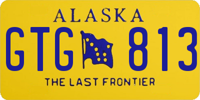 AK license plate GTG813