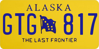 AK license plate GTG817