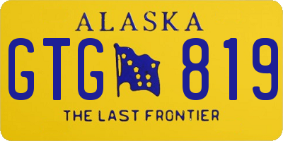 AK license plate GTG819