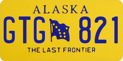 AK license plate GTG821