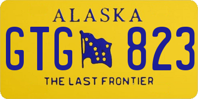 AK license plate GTG823