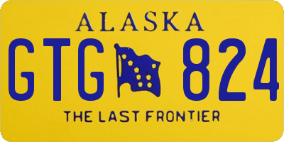 AK license plate GTG824