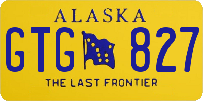 AK license plate GTG827