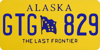 AK license plate GTG829