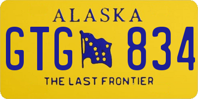 AK license plate GTG834