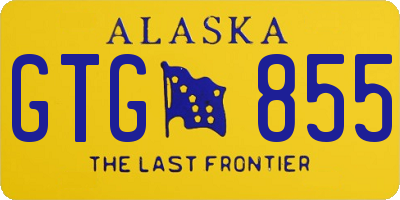 AK license plate GTG855