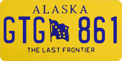 AK license plate GTG861