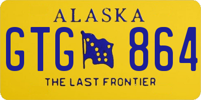 AK license plate GTG864