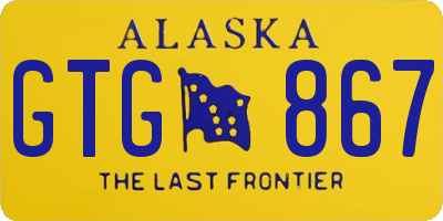 AK license plate GTG867