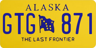 AK license plate GTG871